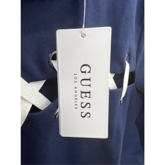 Guess Dress Womens Pia Detail‎ Sweater Sheath Bodycon Blue Size Small - Picture 5 of 9